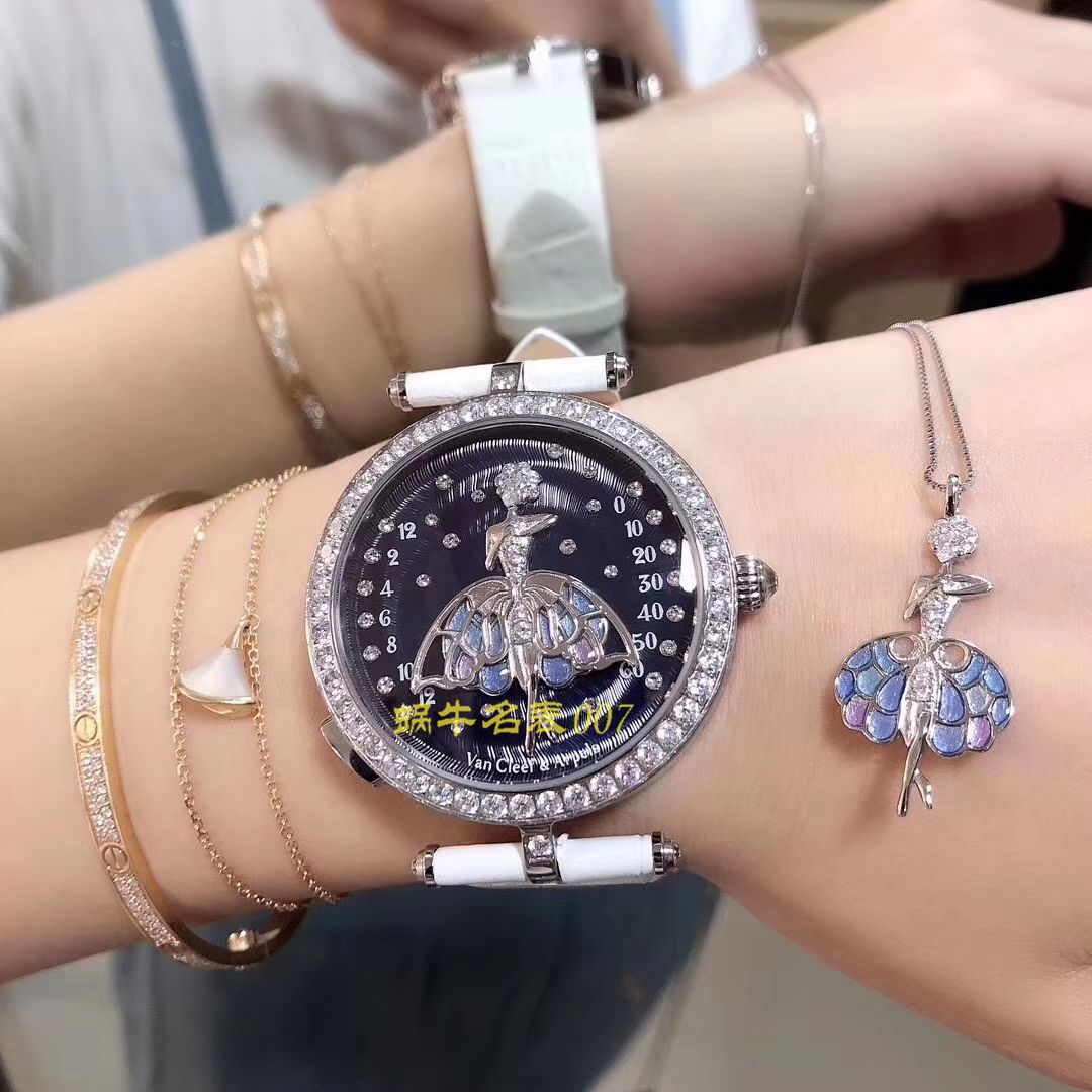 【5G厂Van Cleef & Arpels复刻高仿女表舞动天使】梵克雅宝诗意复杂功能系列VCARO4F200腕表 / VCA06