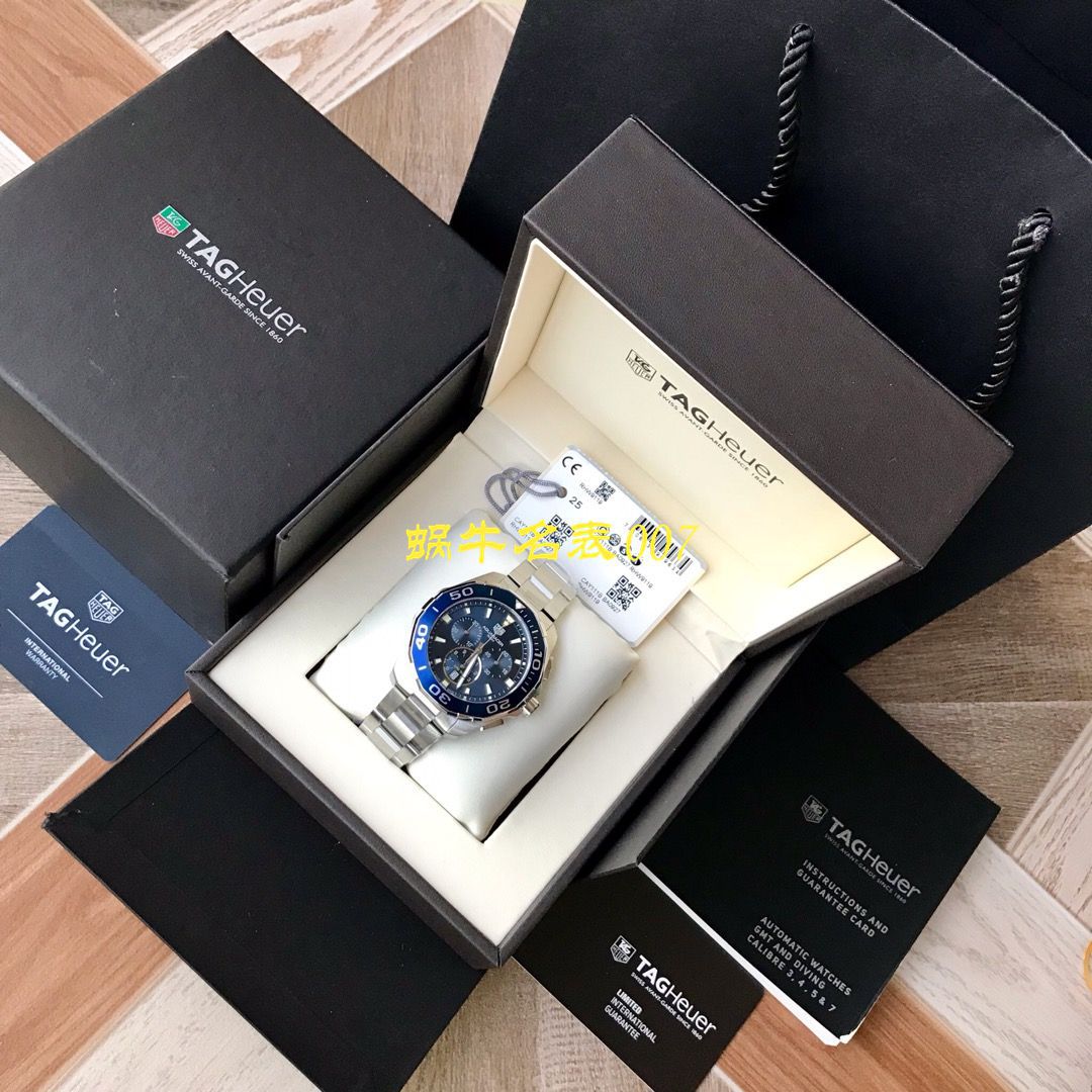【渠道原单Tagheuer石英计时表】泰格豪雅竞潜系列CAY111B.BA0927，CAY111A.BA0927腕表 