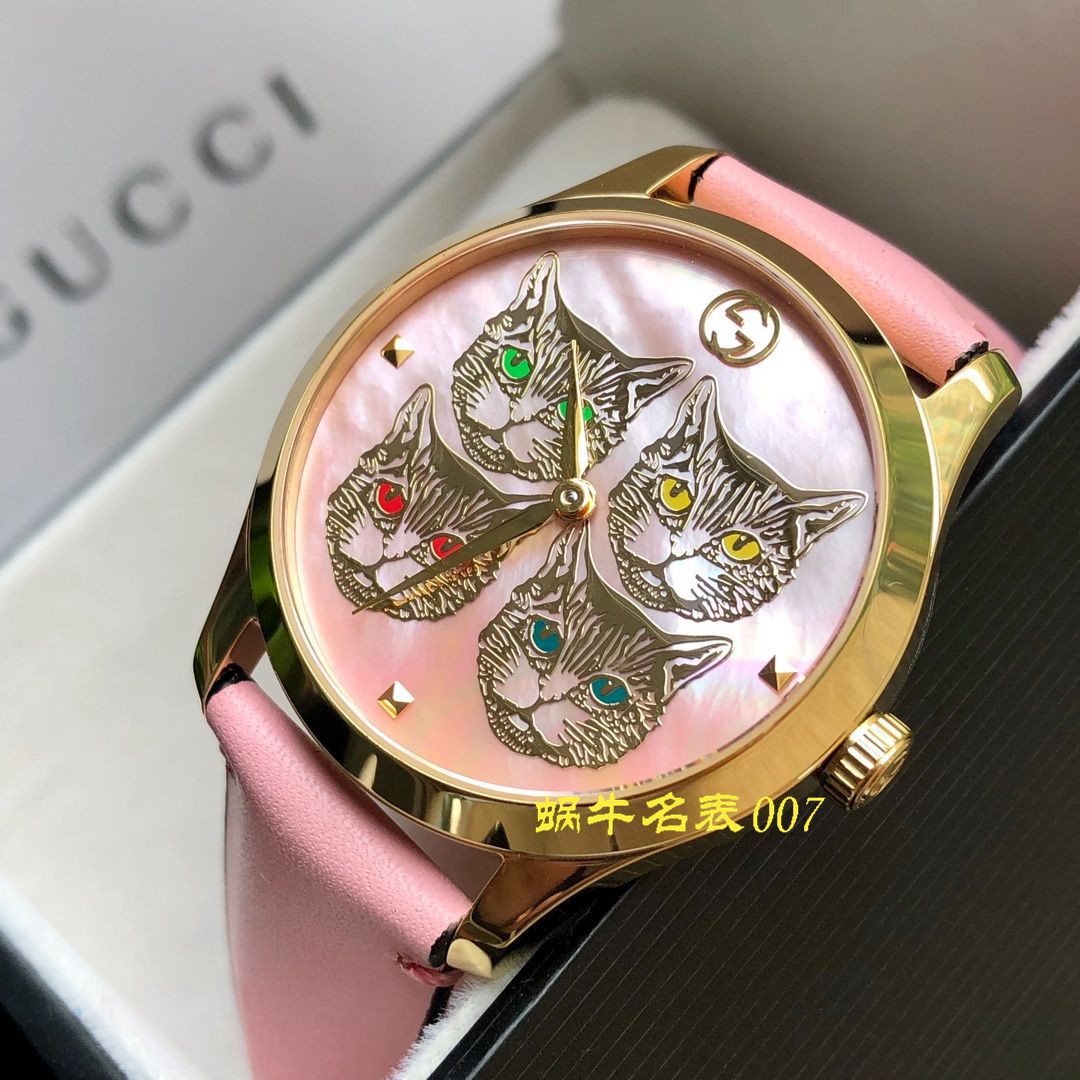 【渠道原单】Gucci古驰猫头鹰G-Timeless 系列女士腕表，38 毫米 / GUCCI KK17