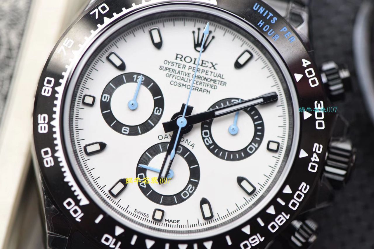 【台湾厂复刻高仿手表】劳力士宇宙计型迪通拿系列116500LN超高颜值酷黑熊猫迪特别版 / R370