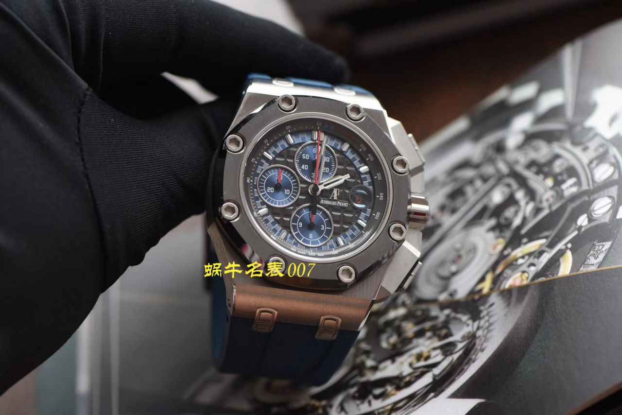 【视频评测N厂特价爱彼舒马赫复刻高仿表】爱彼皇家橡树离岸型系列26568PM.OO.A021CA.01腕表 / AP177