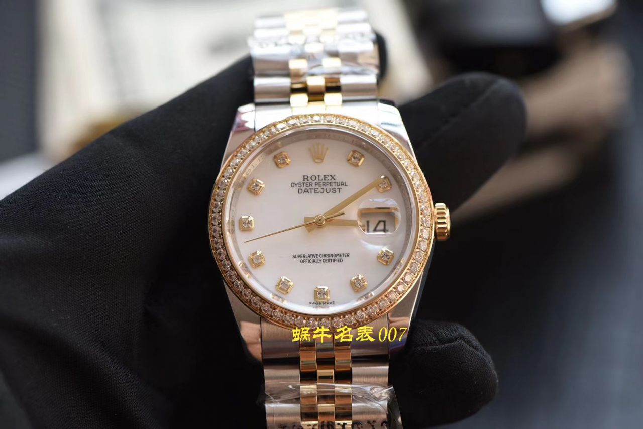 【台湾厂劳力士复刻女表】劳力士女装日志型系列116243-63603白面表盘腕表 / R371