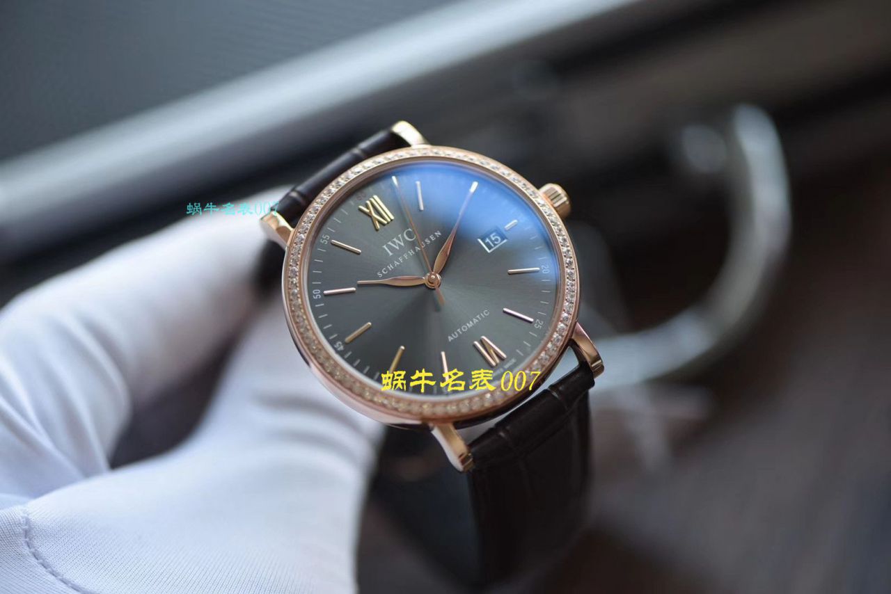 【视频评测V7厂IWC顶级复刻表】万国表柏涛菲诺高仿IW356516腕表 / WG396