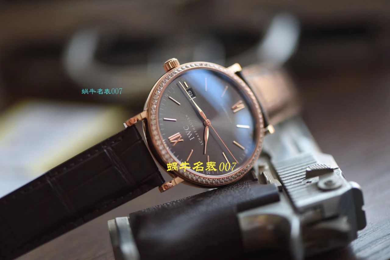 【视频评测V7厂IWC顶级复刻表】万国表柏涛菲诺高仿IW356516腕表 / WG396