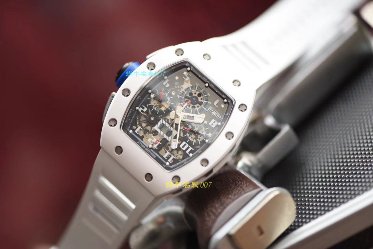 【视频评测KV厂RICHARD MILLE复刻手表】理查德米勒男士系列RM 011白面陶瓷限量款腕表 / KVRM01199