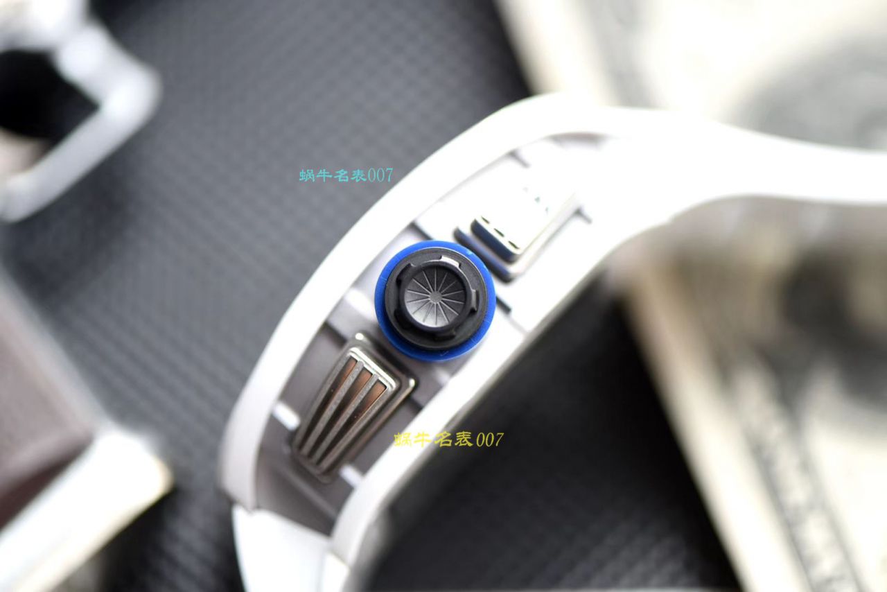 【视频评测KV厂RICHARD MILLE复刻手表】理查德米勒男士系列RM 011白面陶瓷限量款腕表 / KVRM01199