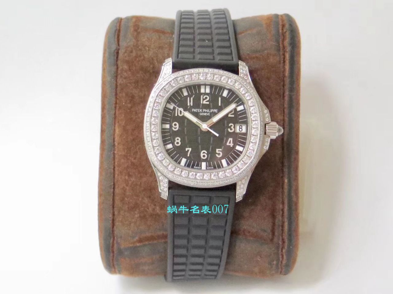 【PPF厂PATEK PHILIPPE复刻表】百达翡丽AQUANAUT高仿5069G-001 白金女士腕表 / BD230