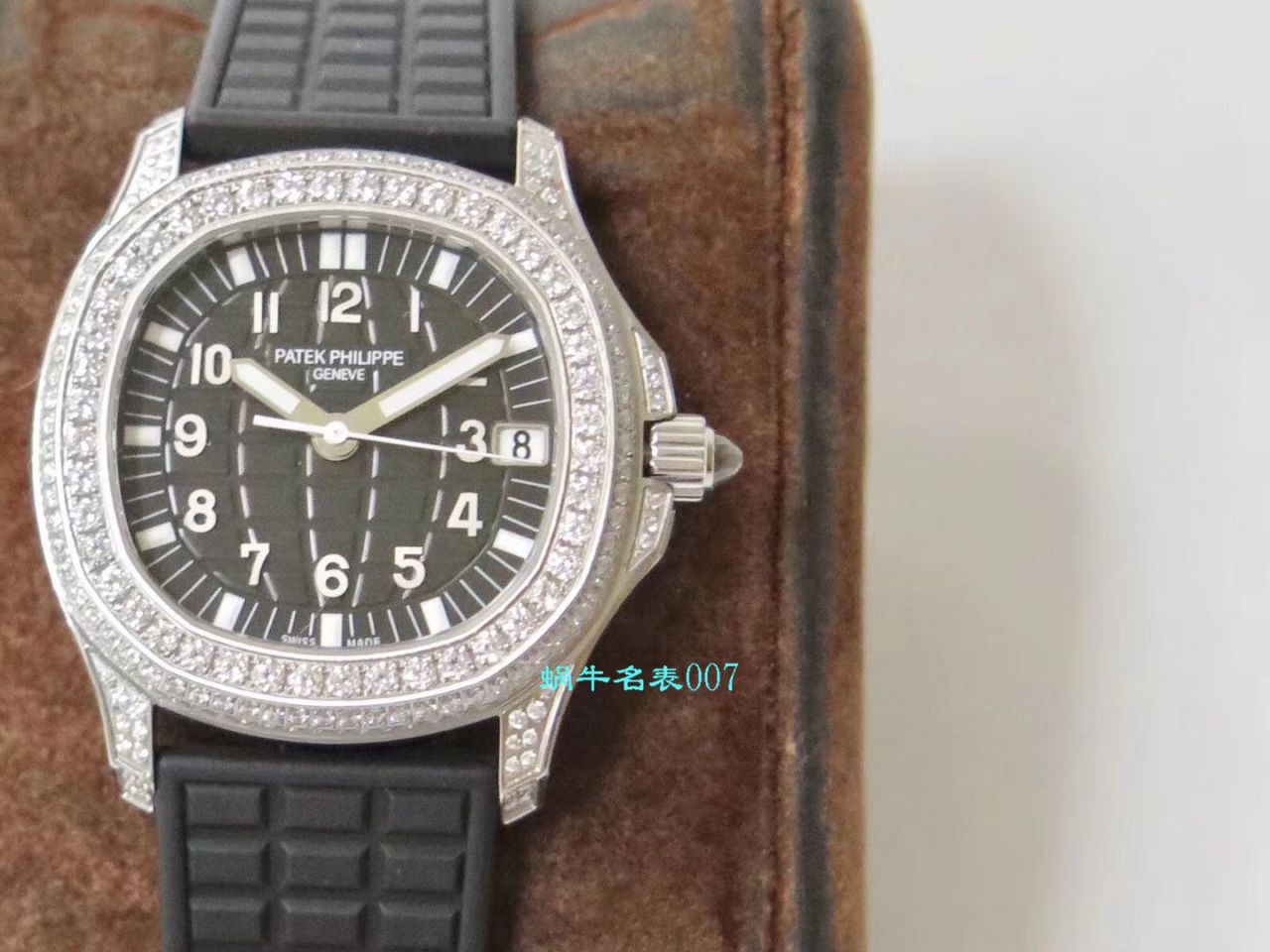 【PPF厂PATEK PHILIPPE复刻表】百达翡丽AQUANAUT高仿5069G-001 白金女士腕表 / BD230