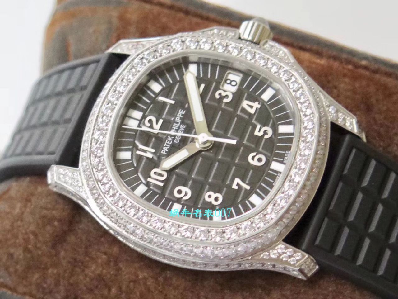 【PPF厂PATEK PHILIPPE复刻表】百达翡丽AQUANAUT高仿5069G-001 白金女士腕表 / BD230