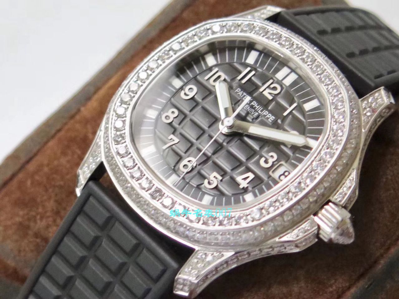 【PPF厂PATEK PHILIPPE复刻表】百达翡丽AQUANAUT高仿5069G-001 白金女士腕表 / BD230