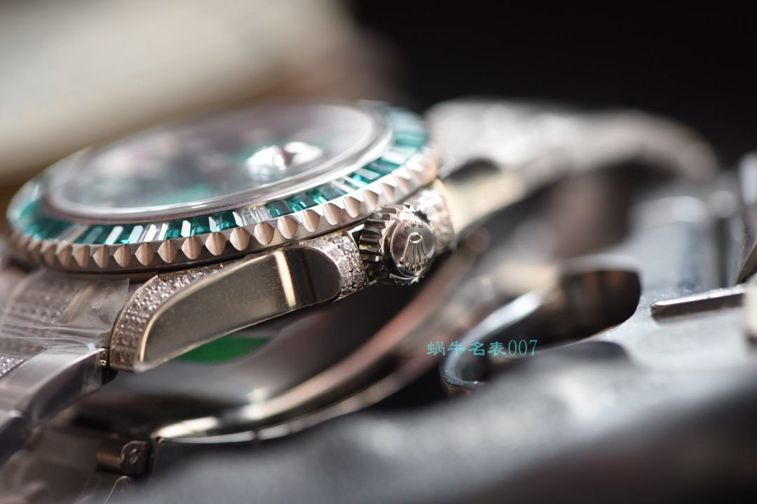 【LF厂顶级复刻劳力士高仿手表】LF帝皇定制版镶钻绿水鬼❗顶级绿钻水鬼 / R363