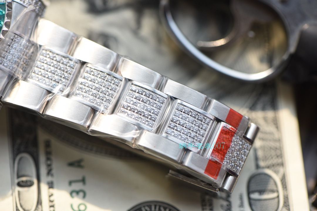 【LF厂顶级复刻劳力士高仿手表】LF帝皇定制版镶钻绿水鬼❗顶级绿钻水鬼 / R363