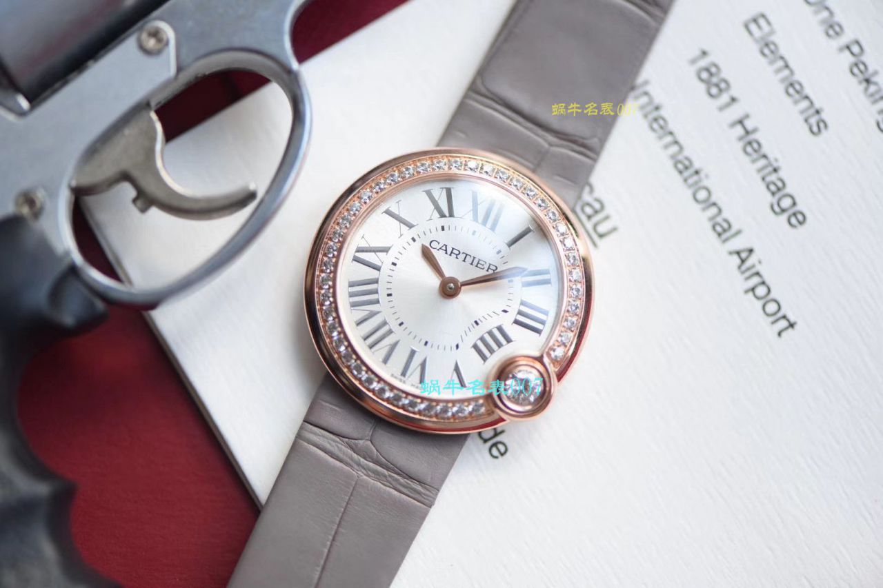 【台湾厂白气球复刻高仿女表】卡地亚BALLON BLANC DE CARTIER系列WJBL0008腕表 / K229