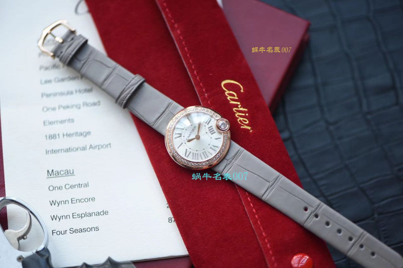 【台湾厂白气球复刻高仿女表】卡地亚BALLON BLANC DE CARTIER系列WJBL0008腕表 / K229