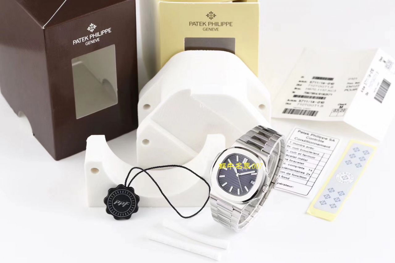 【视频评测最好的复刻高仿表百达翡丽】PPF厂百达翡丽运动优雅系列5711/1A 010 不锈钢腕表(鹦鹉螺) / BD270