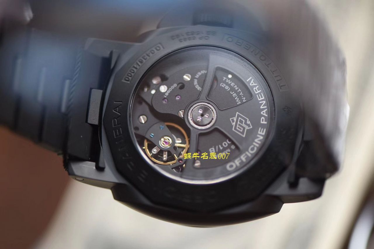 【VS厂Panerai复刻高仿手表】沛纳海全陶瓷PAM00438全陶瓷V3版本加强版黑机 / VS438V3