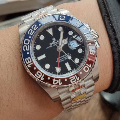 【NOOB厂Rolex顶级复刻高仿手表】劳力士格林尼治型II系列126710BLRO-0001腕表