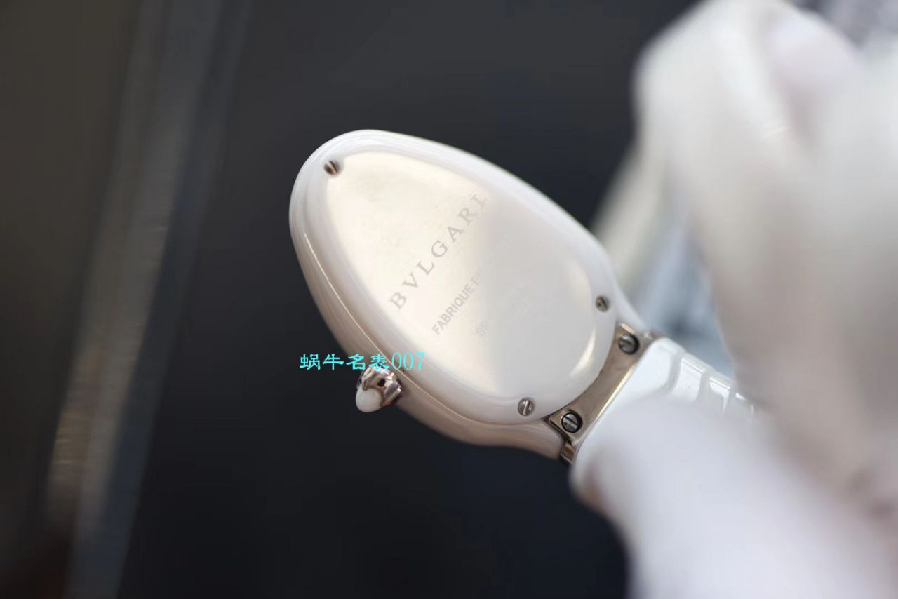 【BV厂BVLGARI复刻蛇形女表】宝格丽SERPENTI系列102734，102613 SPC35WGDWCGD1.1T白面黑面陶瓷腕表 / BG029