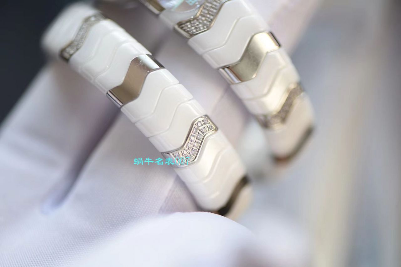 【BV厂BVLGARI复刻蛇形女表】宝格丽SERPENTI系列102734，102613 SPC35WGDWCGD1.1T白面黑面陶瓷腕表 / BG029