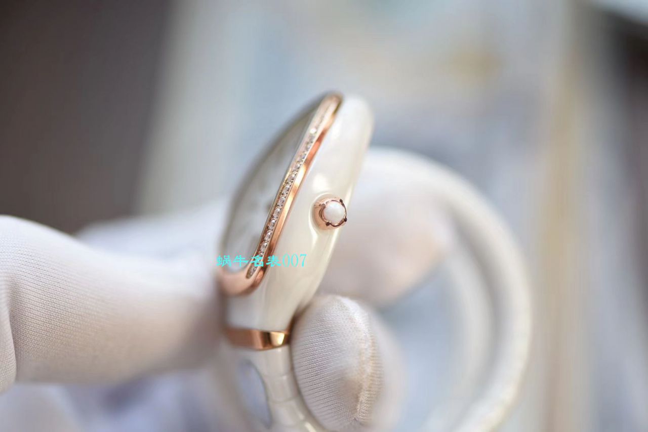 【BV厂BVLGARI复刻蛇形女表】宝格丽SERPENTI系列102734，102613 SPC35WGDWCGD1.1T白面黑面陶瓷腕表 / BG029