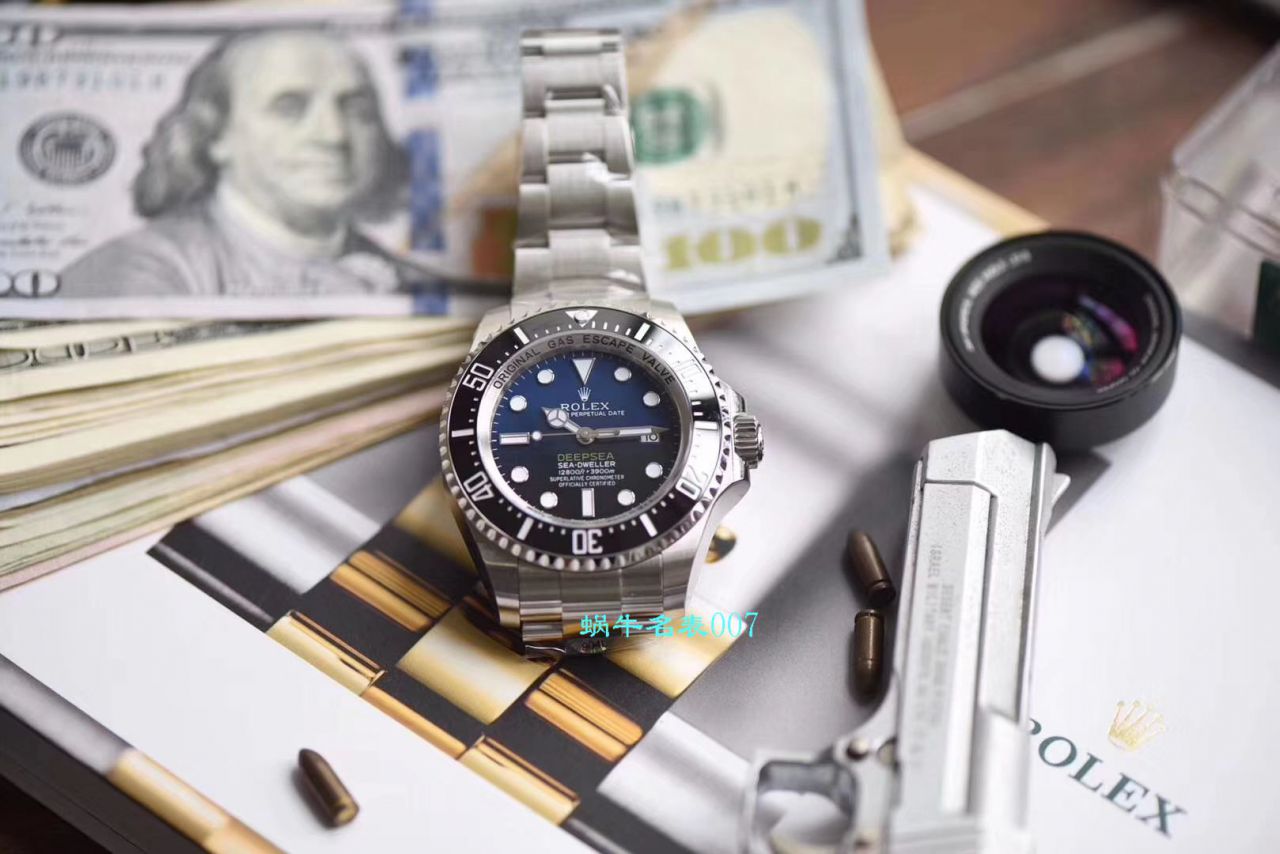【AR厂复刻超级904L精钢渐变蓝鬼王手表】劳力士海使型复刻高仿116660-98210 蓝盘腕表 / R381