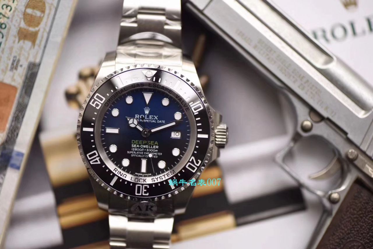 【AR厂复刻超级904L精钢渐变蓝鬼王手表】劳力士海使型复刻高仿116660-98210 蓝盘腕表 / R381