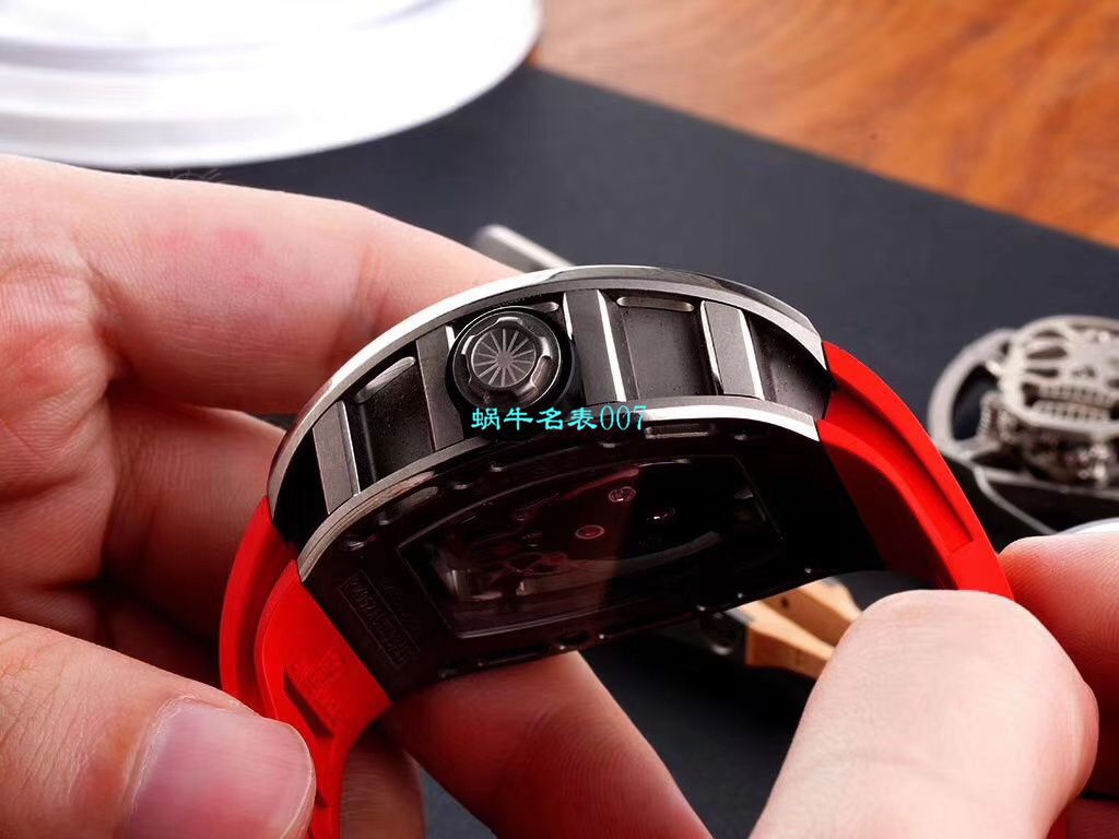 【视频评测EUR厂理查德米勒复刻高仿手表】Richard Mille至尊骷髅头鬼王RM052凤凰红配面 / RM052hong