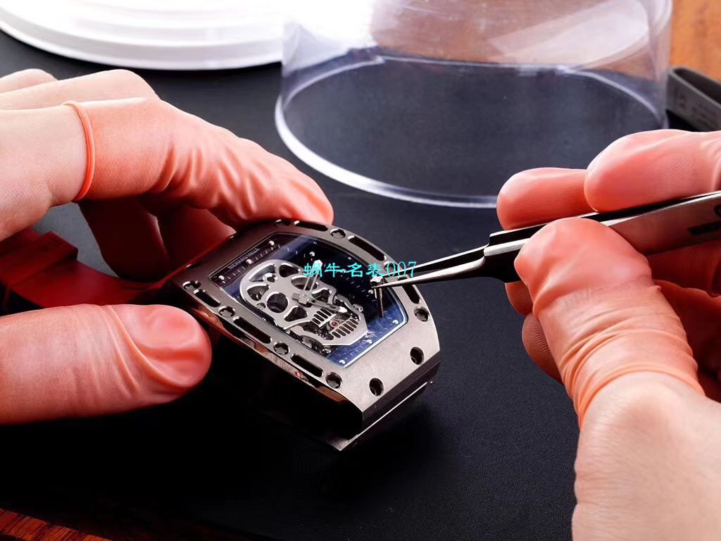 【视频评测EUR厂理查德米勒复刻高仿手表】Richard Mille至尊骷髅头鬼王RM052凤凰红配面 / RM052hong