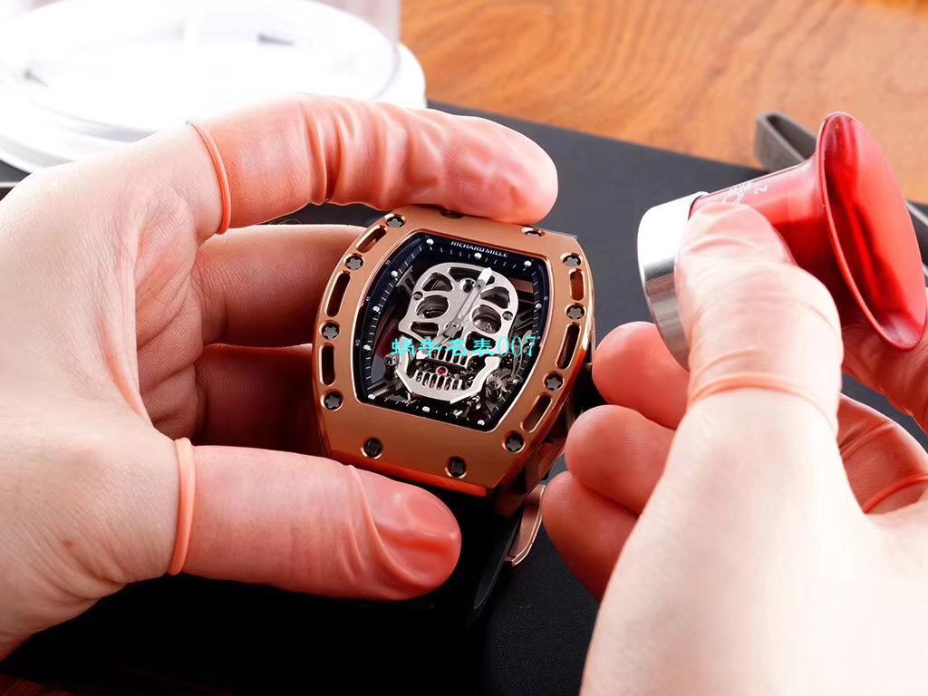 【视频评测EUR厂Richard Mille仿表价格顶级复刻高仿】俄罗斯紫金版理查德米勒至尊鬼王RM052 / RM052jin