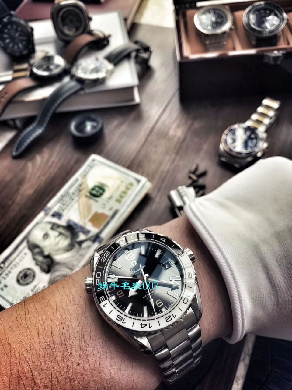 VS厂欧米茄海马600米GMT太极圈Omega复刻高仿仿表215.30.44.22.01.001腕表 / M617