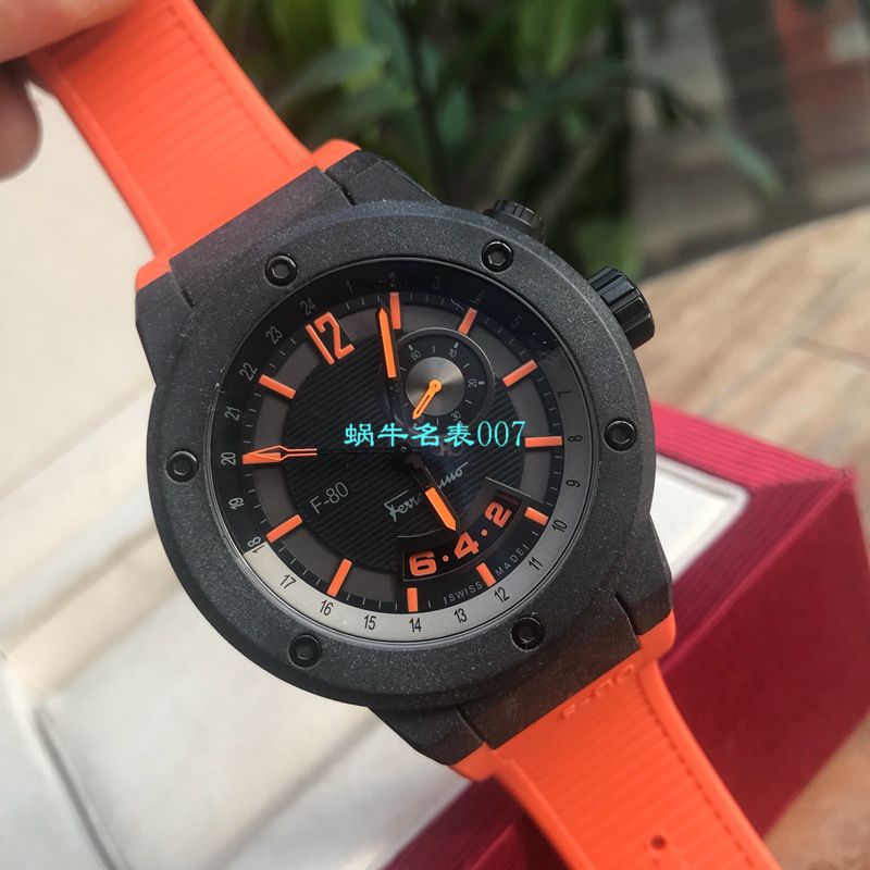 【渠道原单】菲拉格慕Ferragamo F-80系列碳素纤维男士腕表 / FEL011