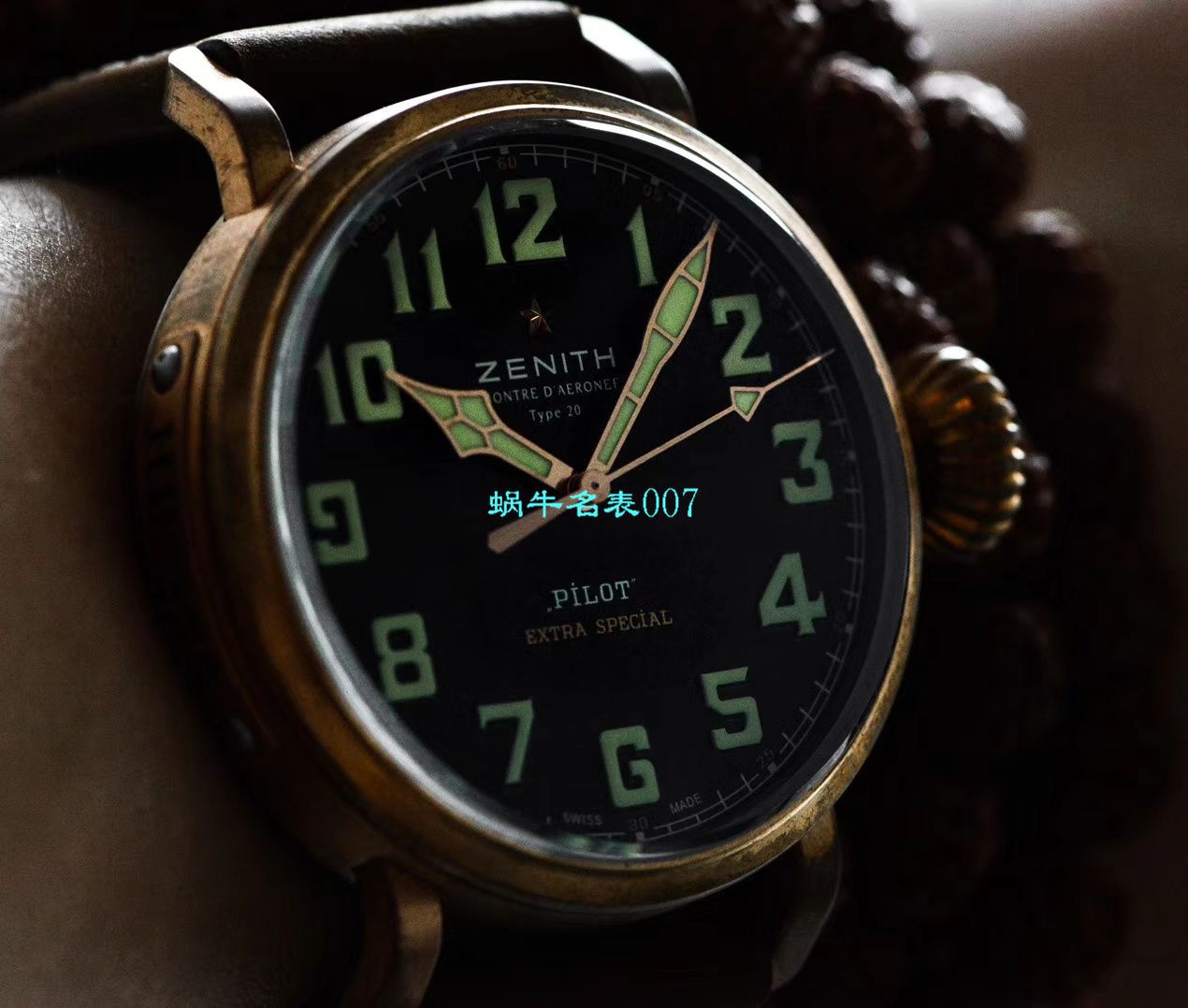 【XF厂Zenith青铜大飞复刻高仿手表】真力时飞行员系列29.2430.679/21.C753腕表 