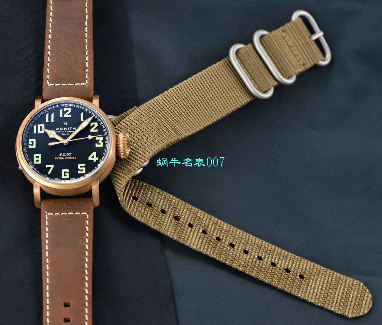 【XF厂Zenith青铜大飞复刻高仿手表】真力时飞行员系列29.2430.679/21.C753腕表 