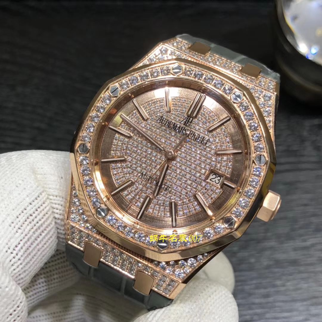 【视频评测JF厂Audemars Piguet复刻高仿手表】爱彼皇家橡树系列15402OR.ZZ.D003CR.01腕表 / AP179