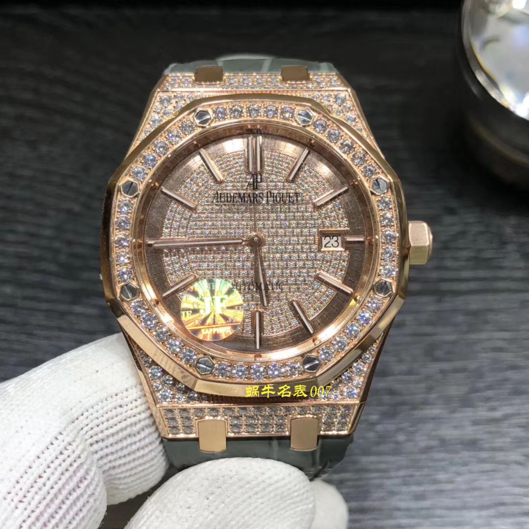 【视频评测JF厂Audemars Piguet复刻高仿手表】爱彼皇家橡树系列15402OR.ZZ.D003CR.01腕表 / AP179