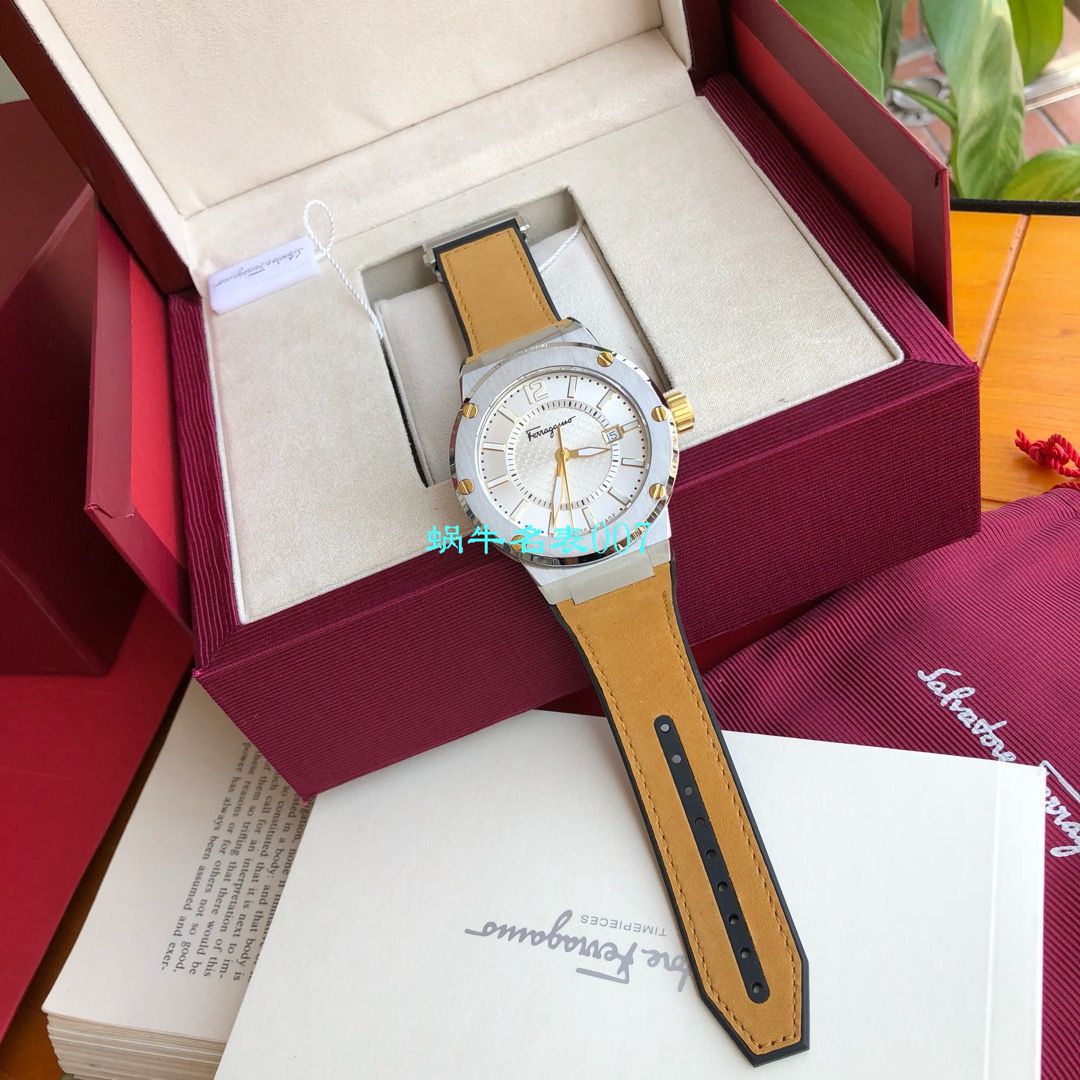 【渠道原单】菲拉格慕最新款计时石英男表这款类似AP的表壳设计 / FEL013