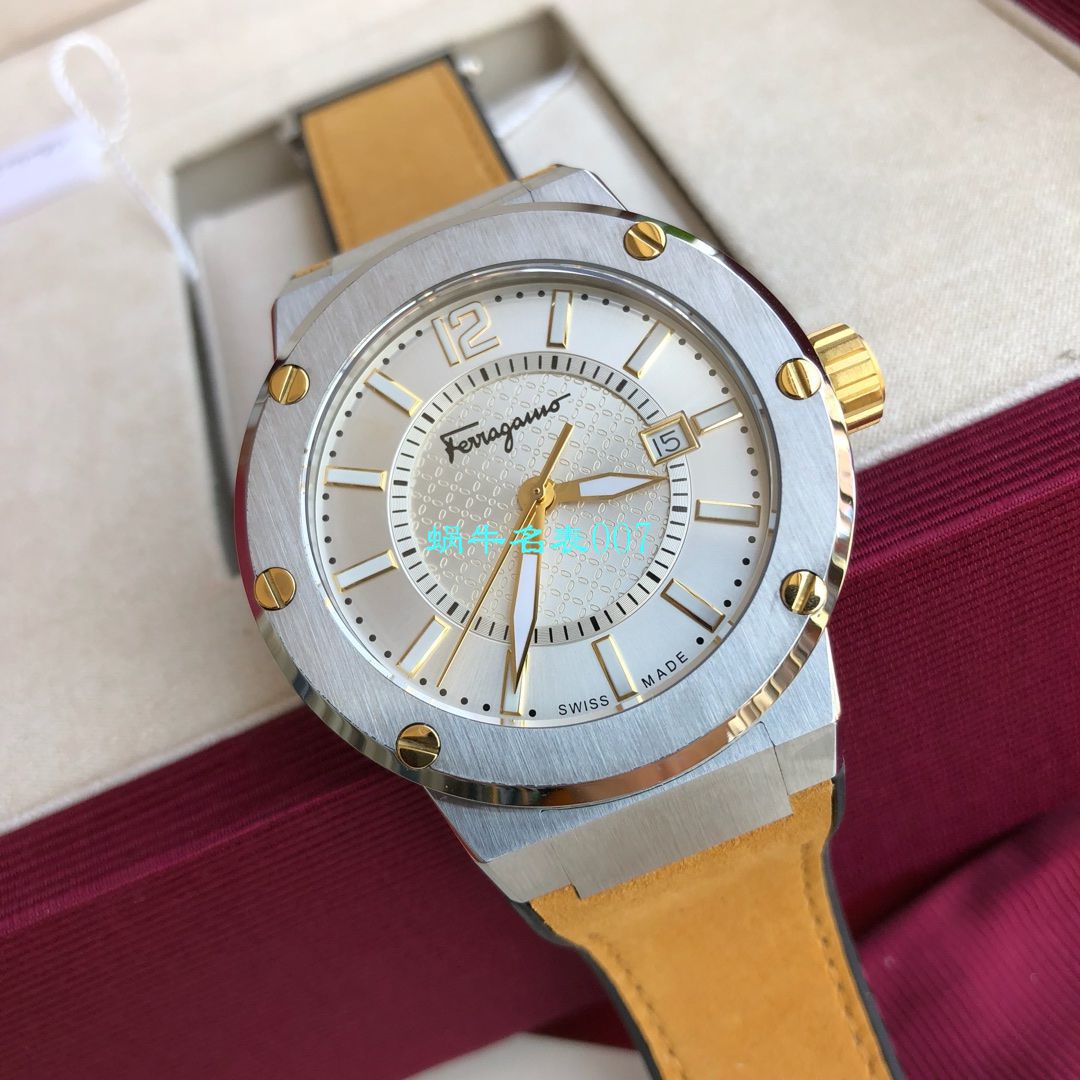 【渠道原单】菲拉格慕最新款计时石英男表这款类似AP的表壳设计 / FEL013