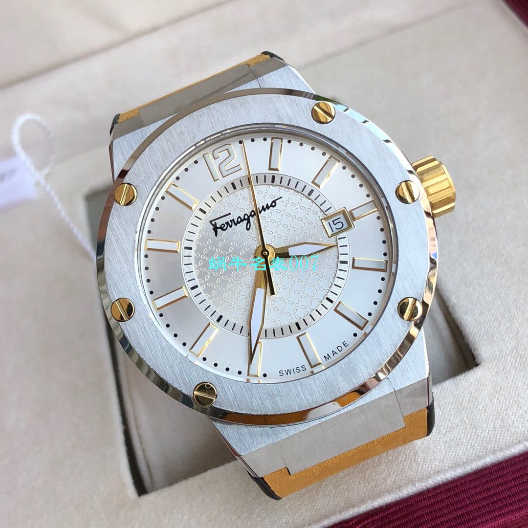 【渠道原单】菲拉格慕最新款计时石英男表这款类似AP的表壳设计 / FEL013