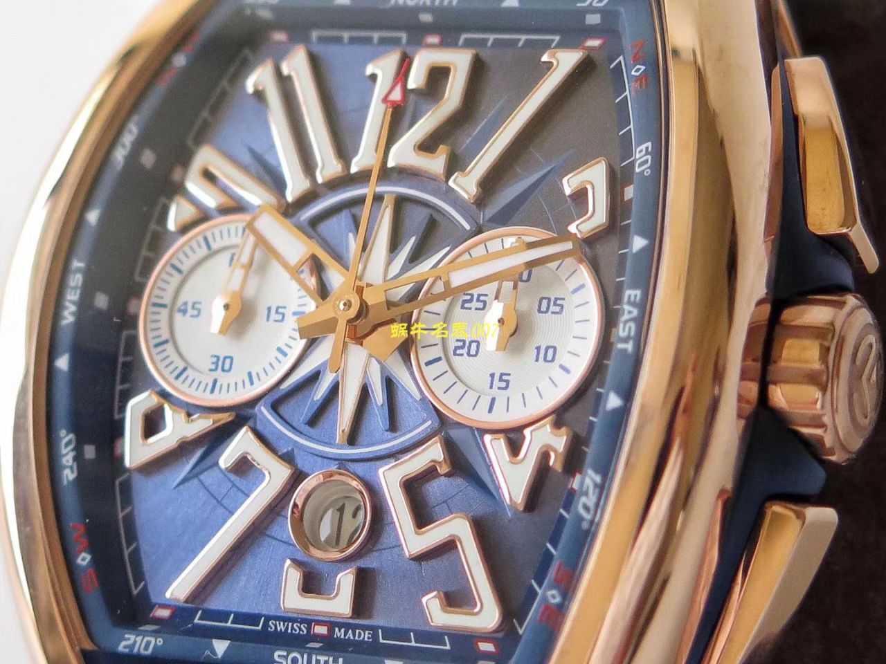 【台湾厂Franck Muller复刻高仿手表】法兰克穆勒MEN'S COLLECTION系列V 45 CC DT YACHT腕表 / FL063