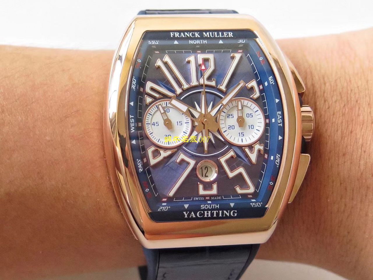 【台湾厂Franck Muller复刻高仿手表】法兰克穆勒MEN'S COLLECTION系列V 45 CC DT YACHT腕表 / FL063