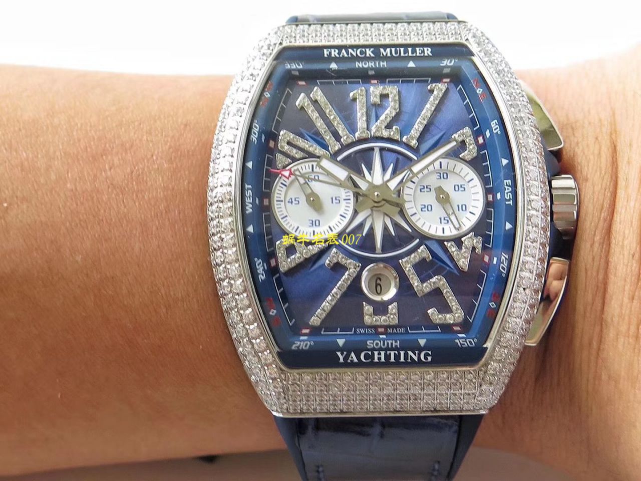【台湾厂Franck Muller复刻高仿手表】法兰克穆勒MEN'S COLLECTION系列V 45 CC DT YACHT腕表 / FL063