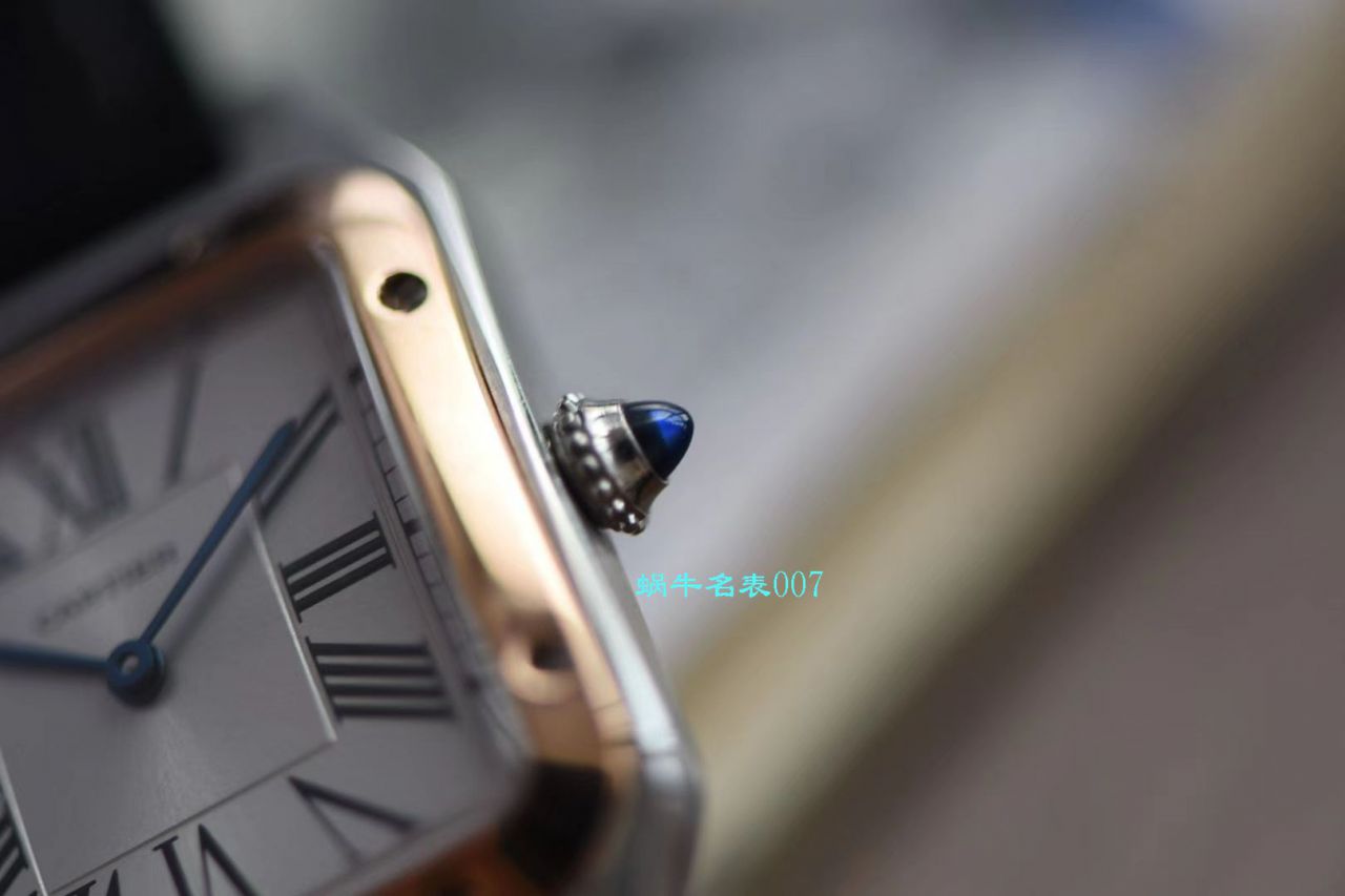 【XF厂卡地亚复刻高仿表】卡地亚山度士系列W2SA0012（小号）腕表间玫山度士杜蒙 / K231