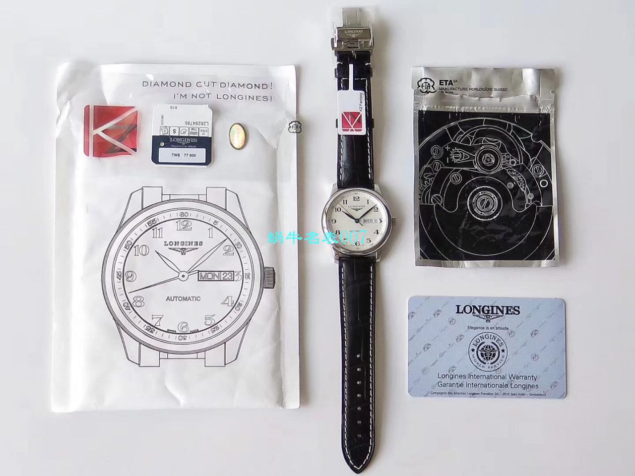 【视频评测KZ厂Longines复刻高仿表】浪琴名匠系列L2.755.4.78.6、L2.755.4.78.3腕表 / LG100