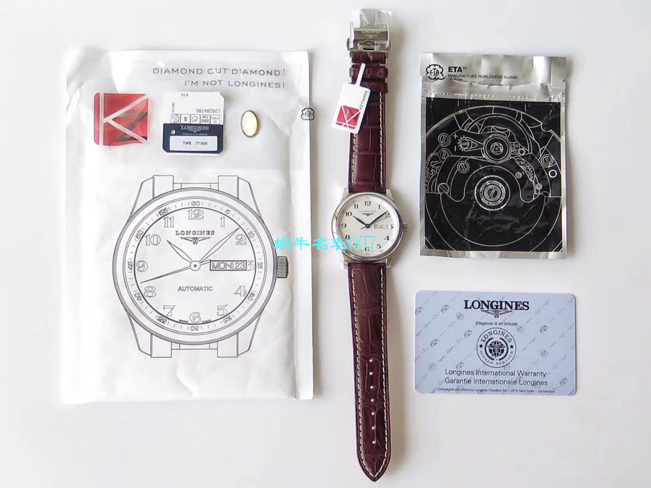 【视频评测KZ厂Longines复刻高仿表】浪琴名匠系列L2.755.4.78.6、L2.755.4.78.3腕表 / LG100