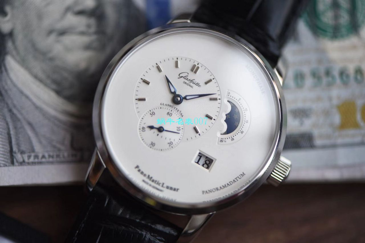 【TZ厂Glashütte Original复刻高仿表】格拉苏蒂原创偏心系列1-90-02-42-32-05腕表 / GLA053