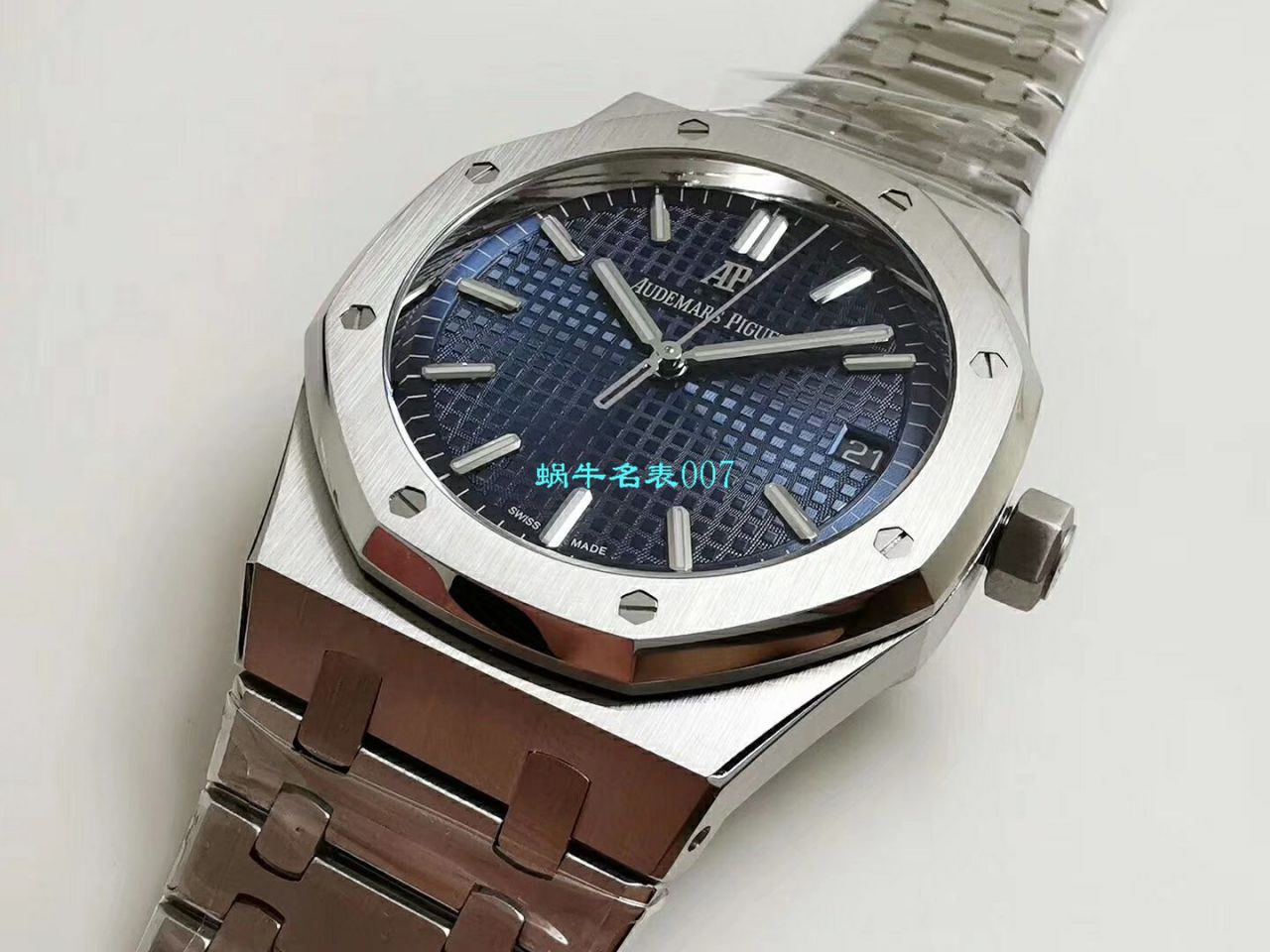 【OM厂复刻高仿表】爱彼皇家橡树系列15500ST.OO.1220ST.01，15500ST.OO.1220ST.02，15500ST.OO.1220ST.03腕表 / AP180