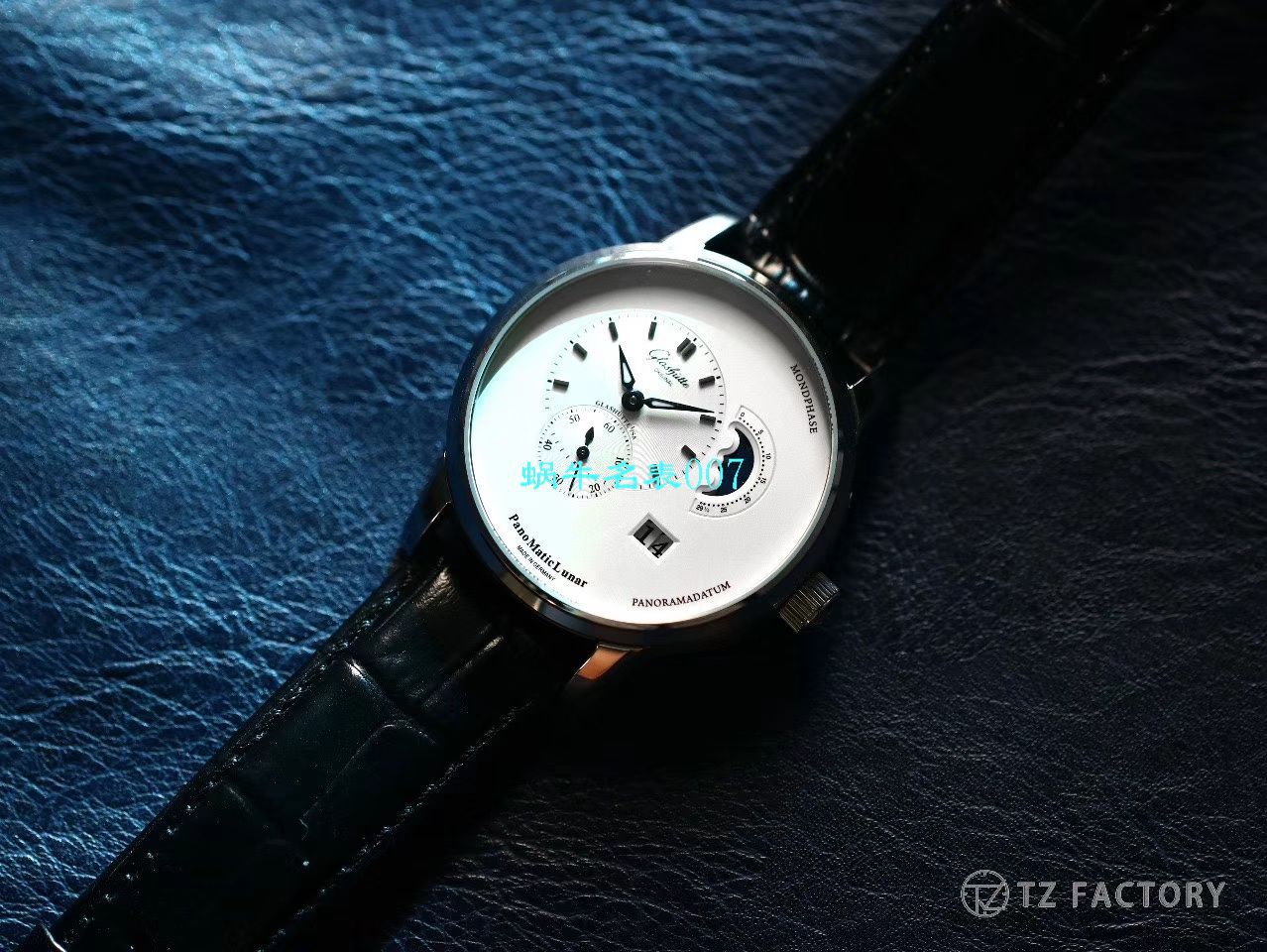 【TZ厂Glashütte Original复刻高仿表】格拉苏蒂原创偏心系列1-90-02-42-32-05腕表 / GLA053
