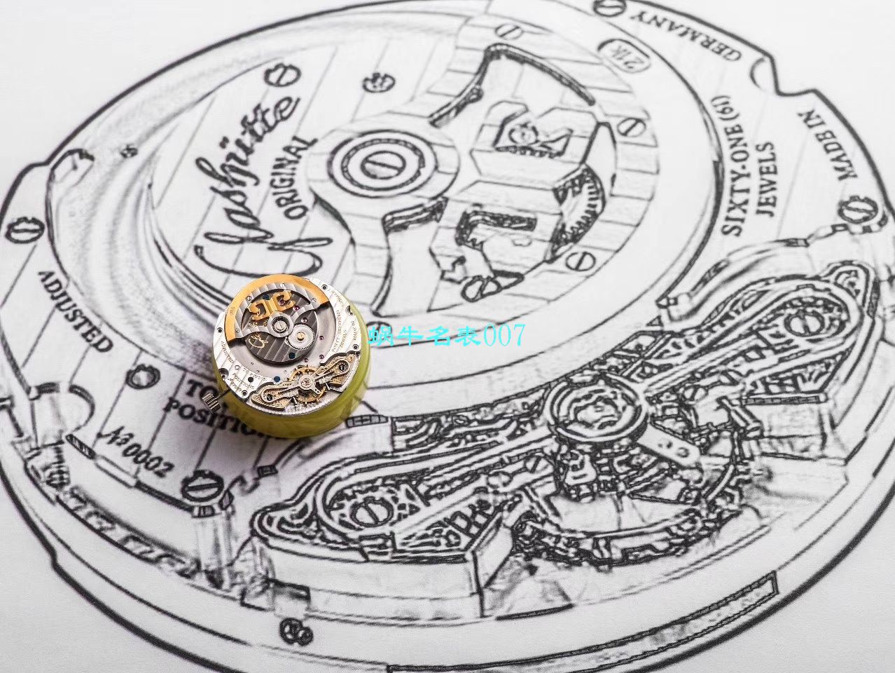 【TZ厂Glashütte Original复刻高仿表】格拉苏蒂原创偏心系列1-90-02-42-32-05腕表 / GLA053