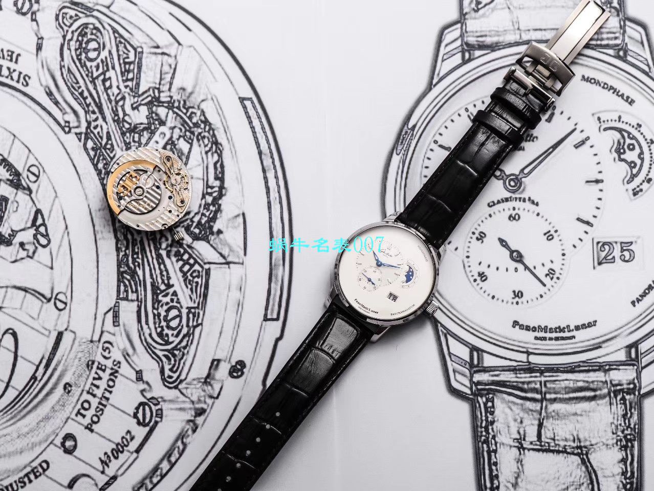 【TZ厂Glashütte Original复刻高仿表】格拉苏蒂原创偏心系列1-90-02-42-32-05腕表 / GLA053