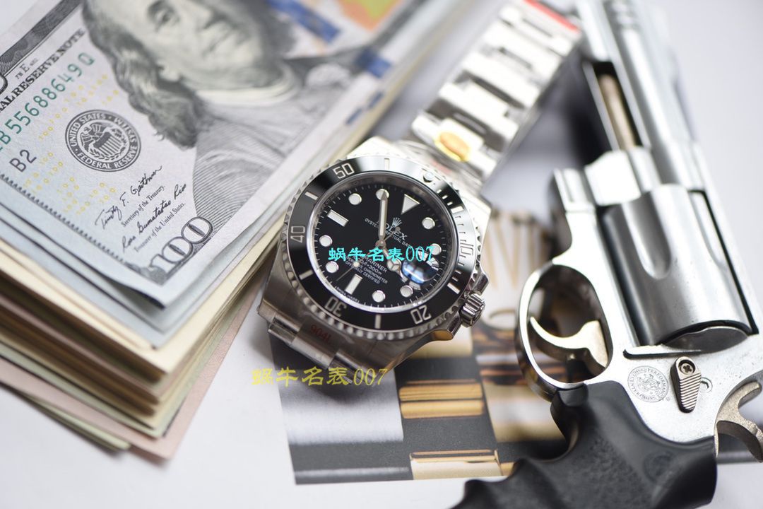 【视频评测N厂V10版本Rolex黑水鬼高仿表】劳力士潜航者型系列116610LN-97200黑盘腕表 / R391